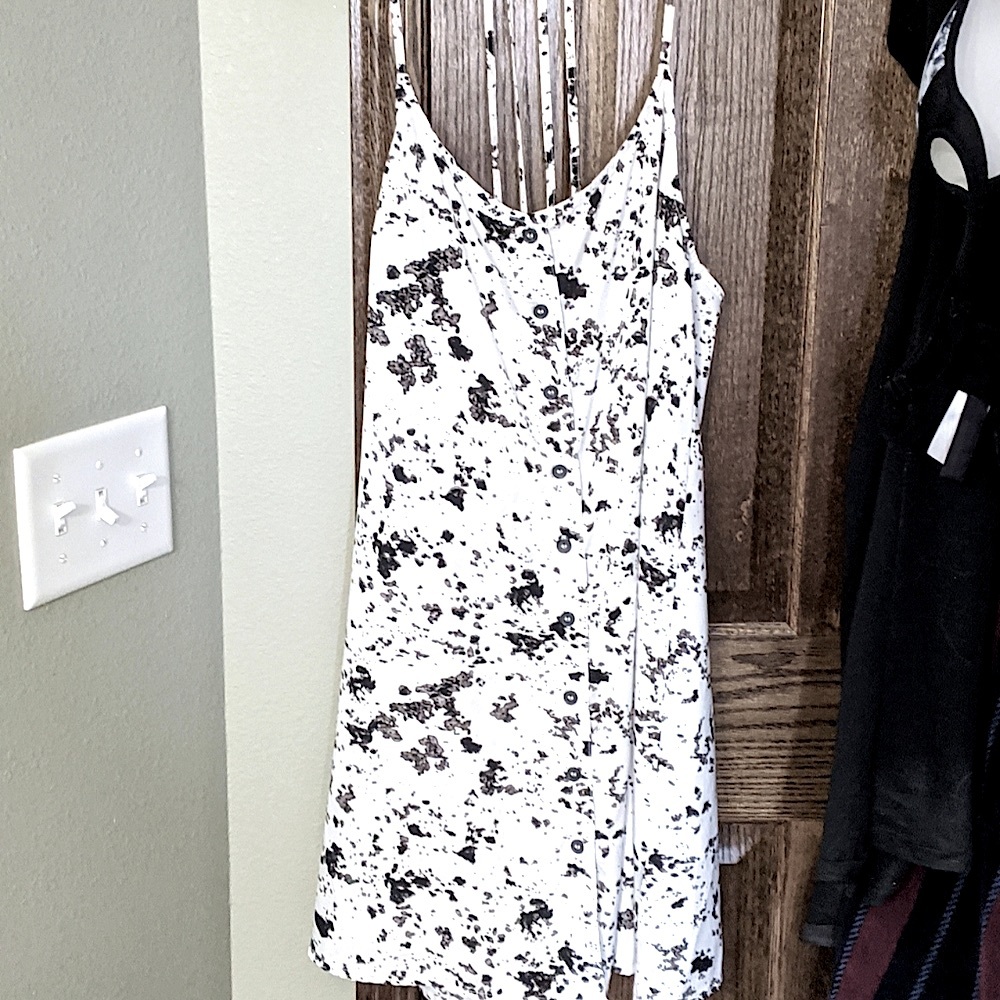 Black and White Hurley slip dress
